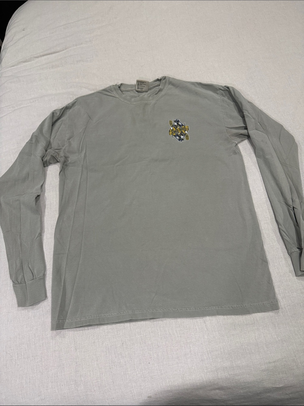 Men's Houndstooth Clothing Co. Long Sleeve Crewneck Tee in Sage Green size M